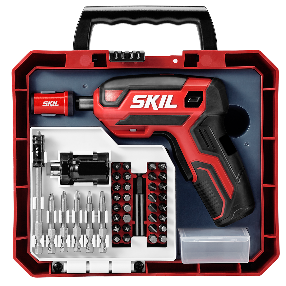 Skil Rechargeable 4V Screwdriver with 42 PC Bit Kit SD5618-03