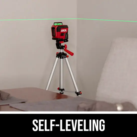 Skil Self-Leveling 360 Degree Green Cross Line Laser with Tripod LL9322G-01