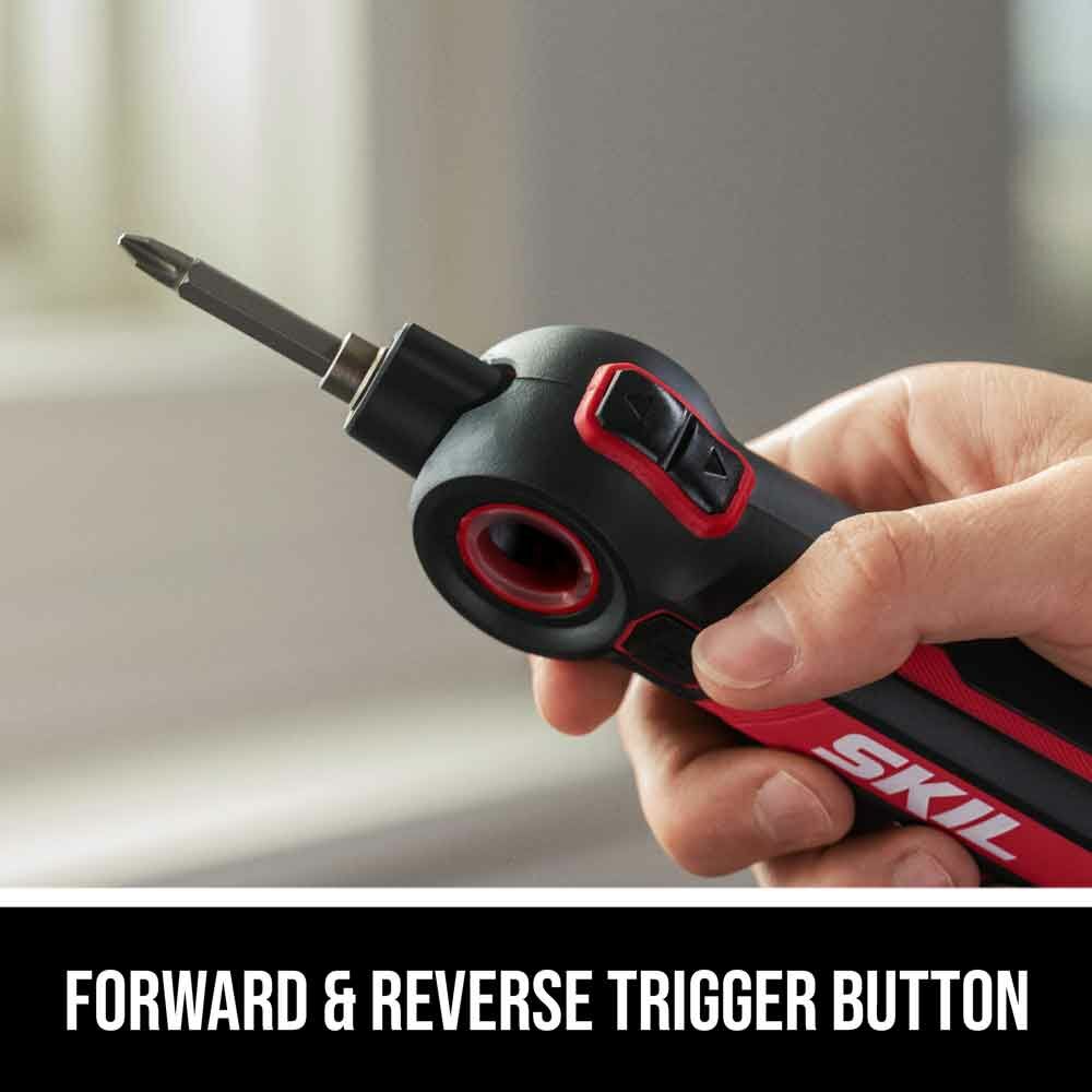 Skil Twist 2.0 Rechargeable 4V Screwdriver with 28 PC Bit Kit SD5619-02