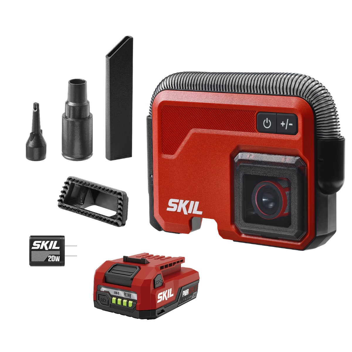 Skil 12V/20V Brushless Slim Vacuum, 12V Kit VA1200D-11