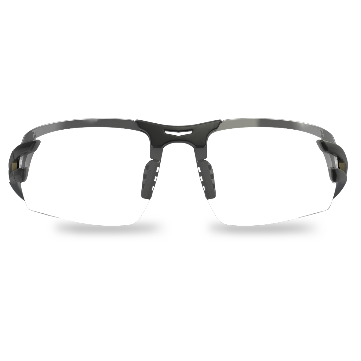 Edge Eyewear Salita Safety Glasses, Black Frame, Clear Vapor Shield Lens SL111VS
