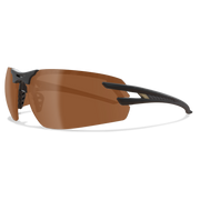 Edge Eyewear Salita Safety Glasses, Black Frame, Copper Driving Vapor Shield Lens SL115VS