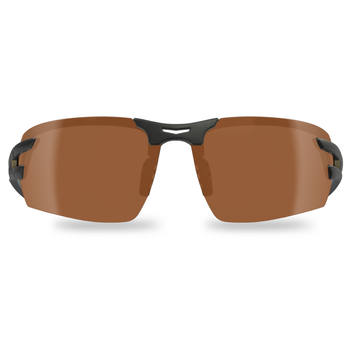 Edge Eyewear Salita Safety Glasses, Black Frame, Copper Driving Vapor Shield Lens SL115VS