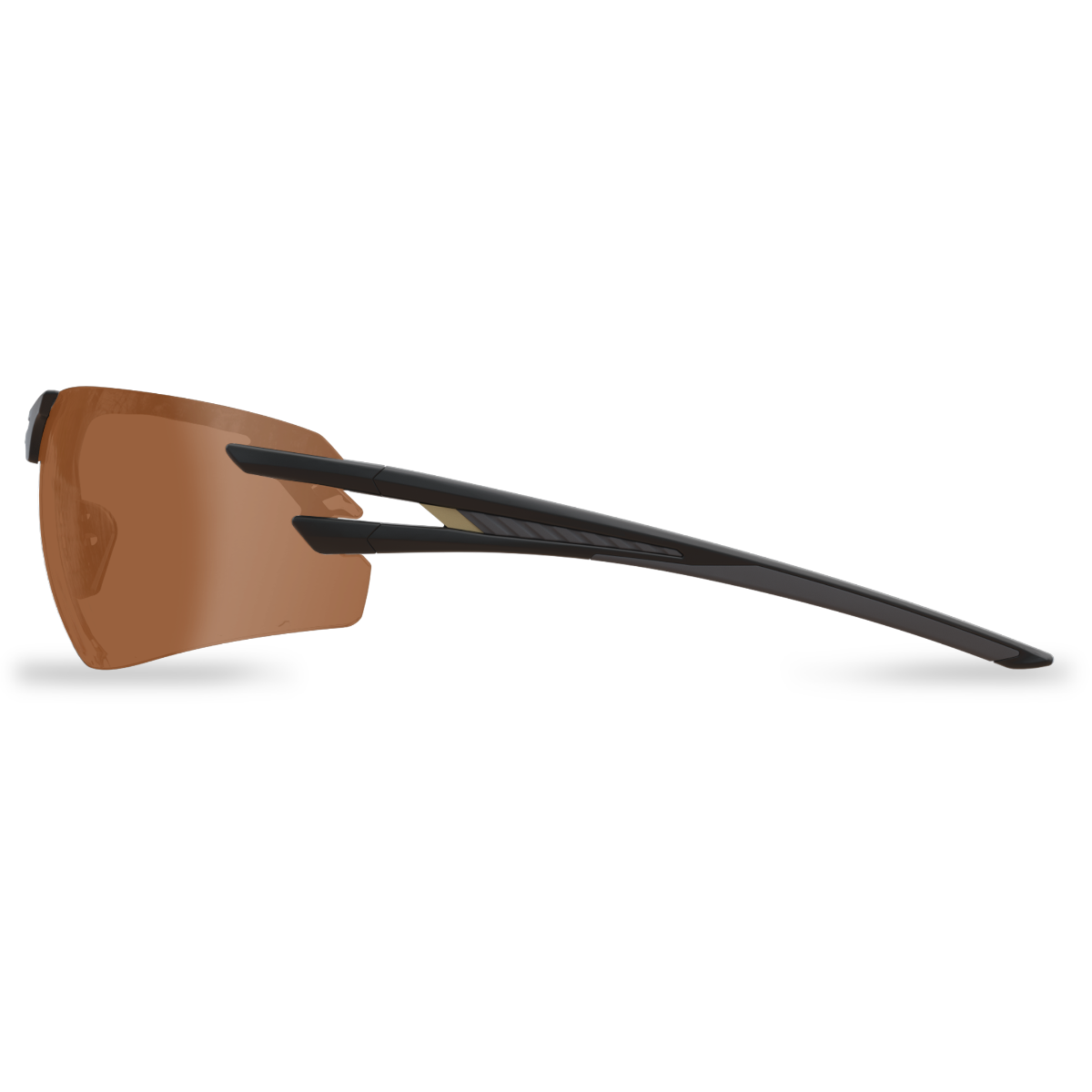 Edge Eyewear Salita Safety Glasses, Black Frame, Copper Driving Vapor Shield Lens SL115VS