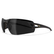 Edge Eyewear Salita Safety Glasses, Black Frame, Smoke Vapor Shield Lens SL116VS