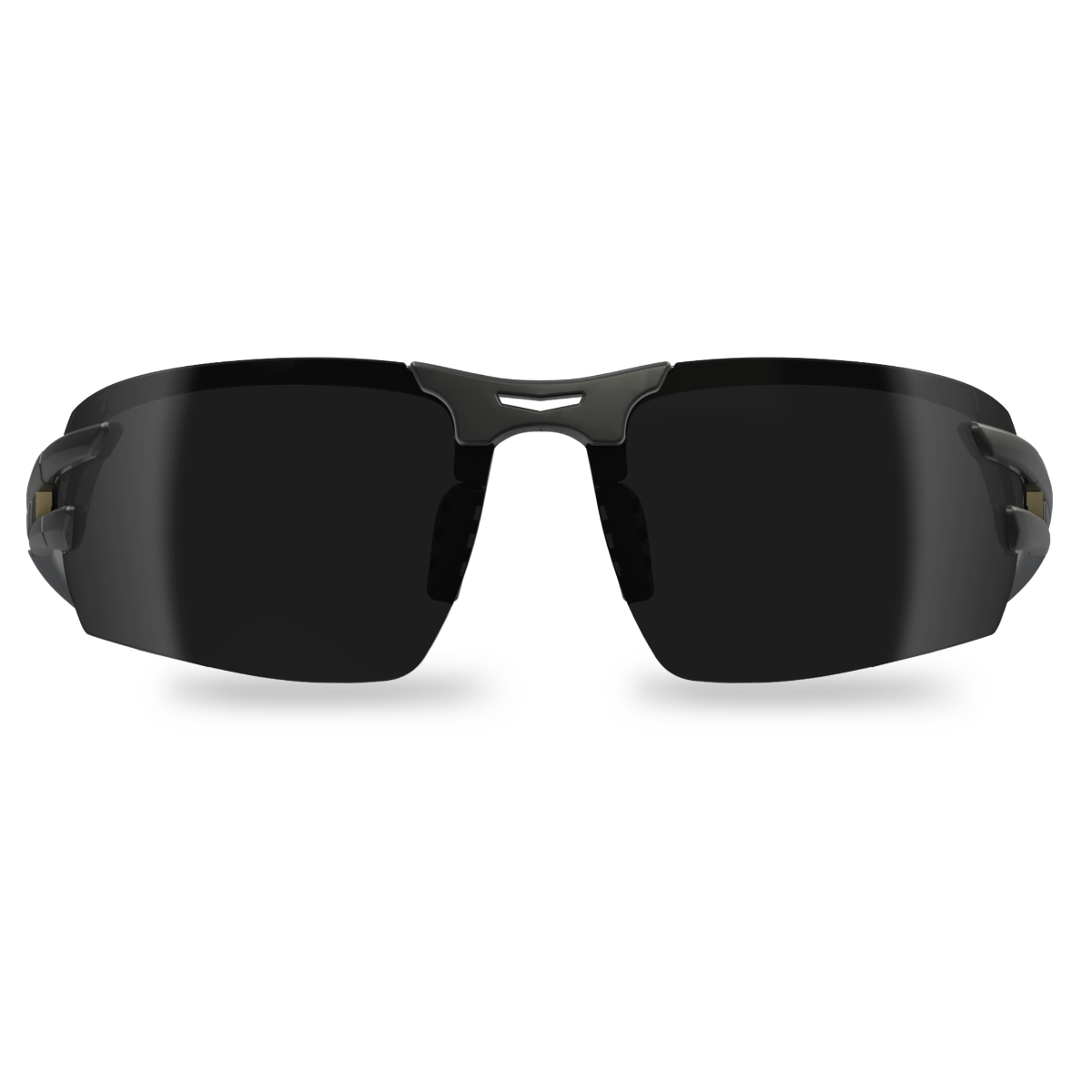 Edge Eyewear Salita Safety Glasses, Black Frame, Smoke Vapor Shield Lens SL116VS