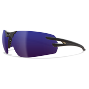 Edge Eyewear Salita Safety Glasses, Black Frame, Blue Mirror Lens SL118