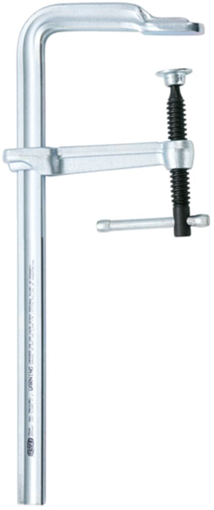 Bessey Tools 8 in. Shop Floor All-Steel F-Style Bar Clamp, 5-1/2 in. Throat Depth, 2,660 lbs. Force SQ-8
