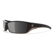 Edge Eyewear Reclus Safety Glasses, Black Frame, Silver Mirror Lens SR117