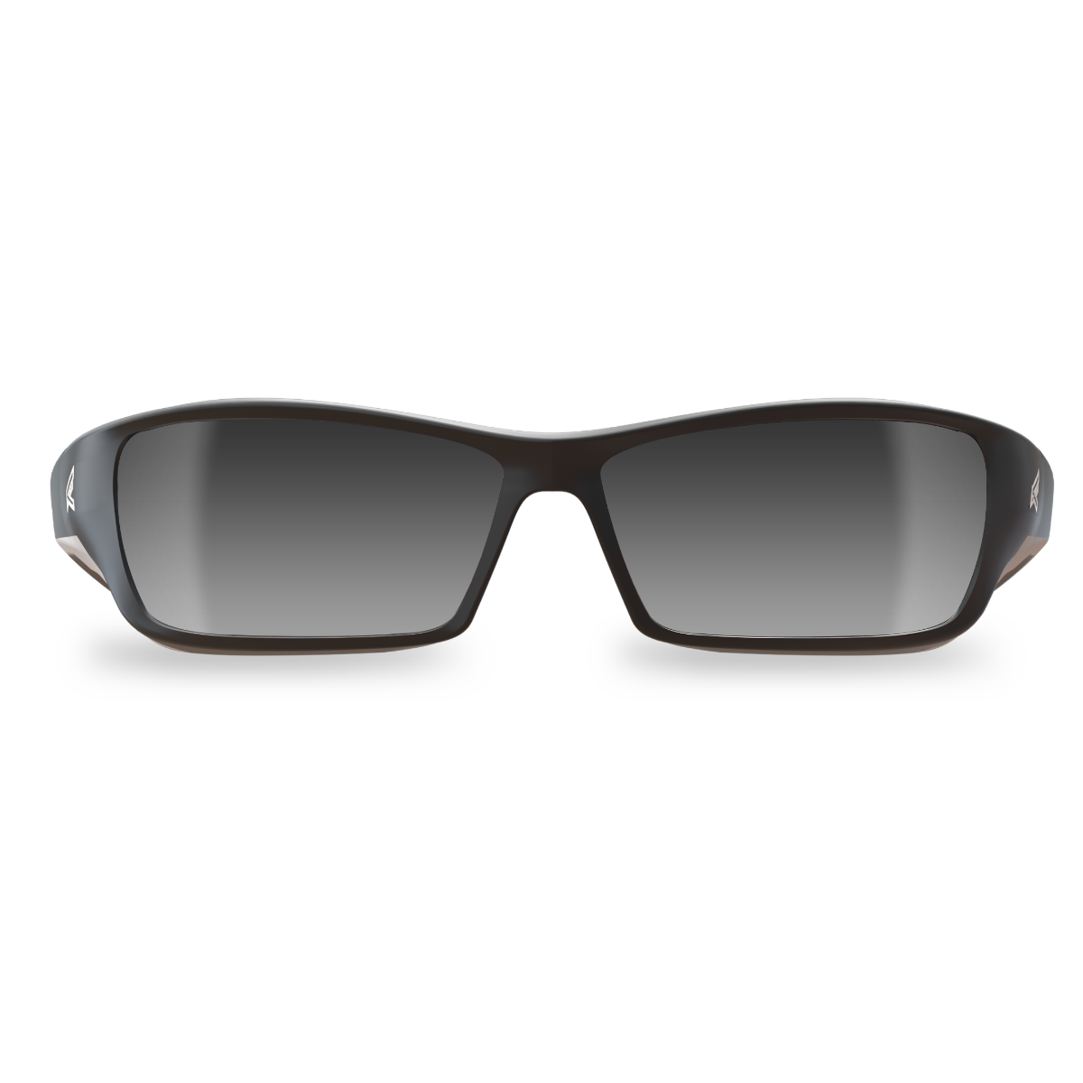 Edge Eyewear Reclus Safety Glasses, Black Frame, Silver Mirror Lens SR117
