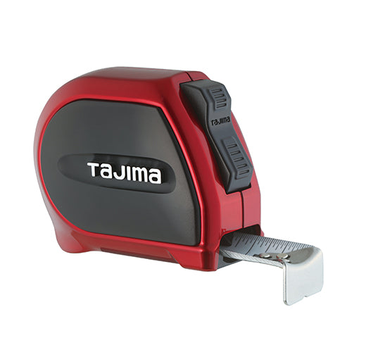 Tajima Tool SIGMA STOP Tape Measure, Steel Blade & Hook, 16 ft. x 1 in. SS-16BW