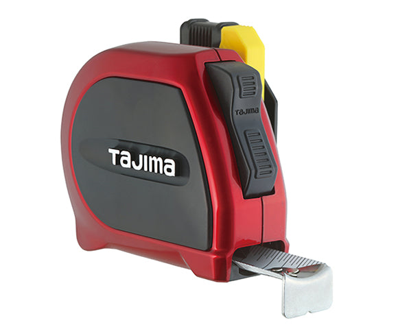 Tajima Tool SIGMA STOP Tape Measure with Safety Belt Holder, Strong Tape & Hook, 25 ft./7.5m x 1 in. SSSF-25/7.5MBW