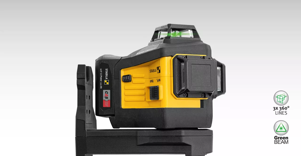 Stabila LAX 600G 3 PLANE/360 Green Beam Laser Kit 5pc 03410