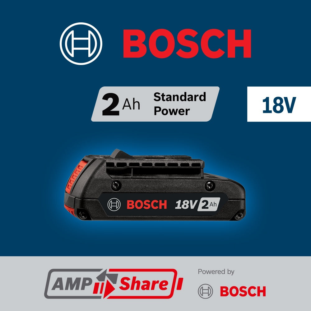 Bosch 18V 2.0 Standard Power Battery, 2pk BAT612-2PK
