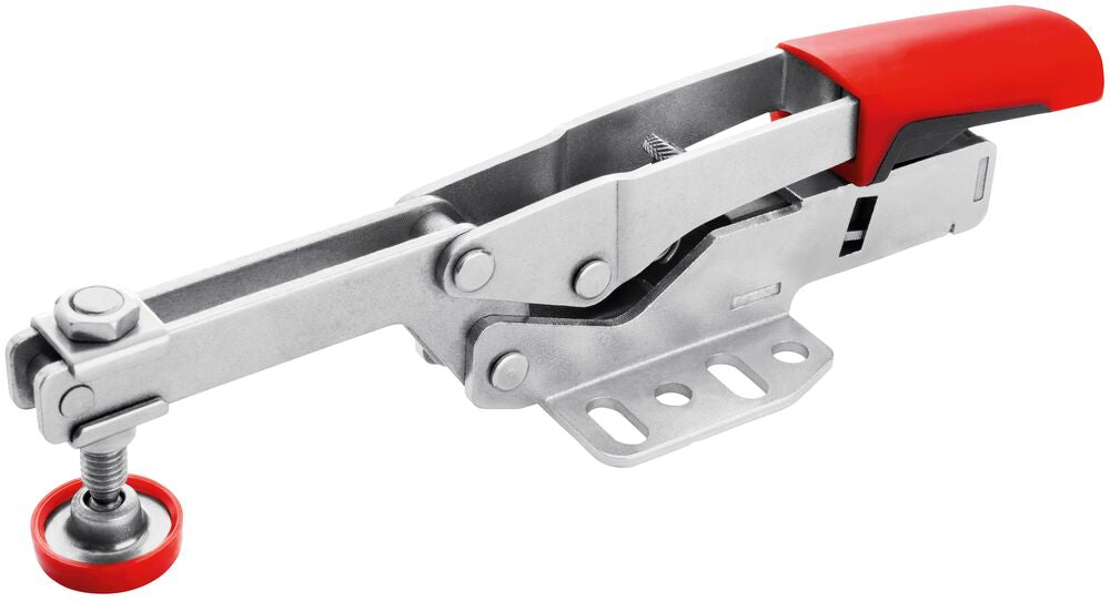 Bessey Tools Auto-Adjust Horizontal Low Profile Toggle Clamp, Flanged Base, 450 lbs. Holding Capacity STC-HH20