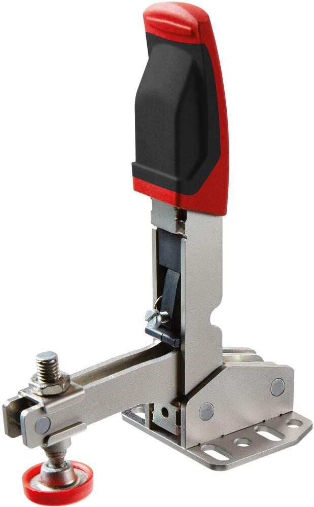 Bessey Tools Auto-Adjust Vertical Handle Toggle Clamp, Flanged Base, 450 lbs. Capacity STC-VH20