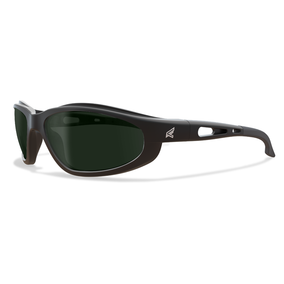 Edge Eyewear Dakura Safety Glasses, Black Frame, IR 5.0 Medium Welding Lens SW11-IR5