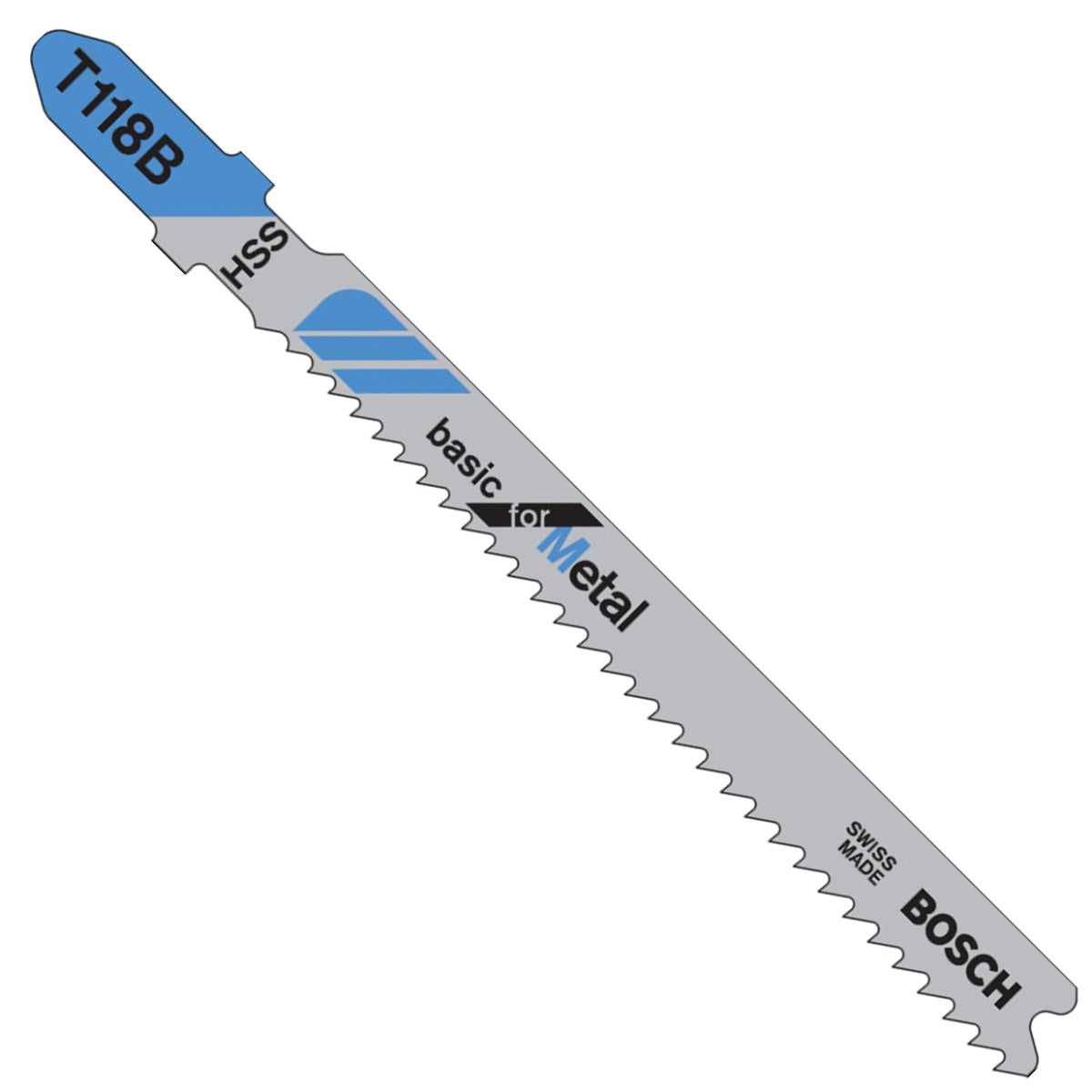 Bosch 100 pc 3-5/8" 11-14 TPI Basic, Metal TS Jigsaw Blades T118B100