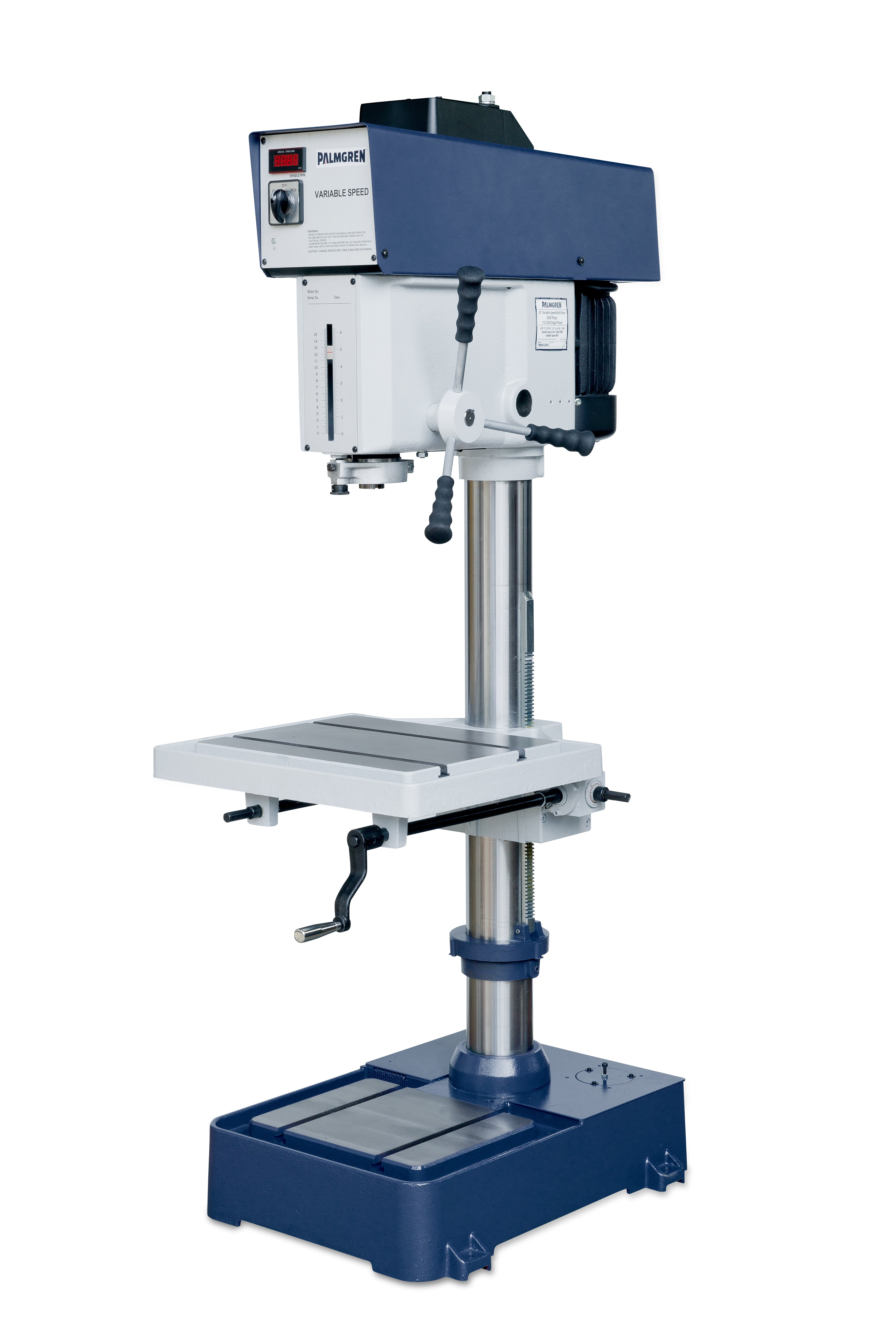 Palmgren 20" Variable Speed Belt Drive Drill Press 115/230V Single Phase 9680226