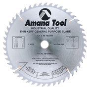 Amana Tool 12 in /48T Thin Kerf A.T.B. Grind TB12480