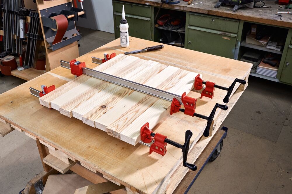 Bessey Tools 48 in. Industrial I-Beam Bar Clamp, 7,000 lbs. Load Capacity IBEAM48