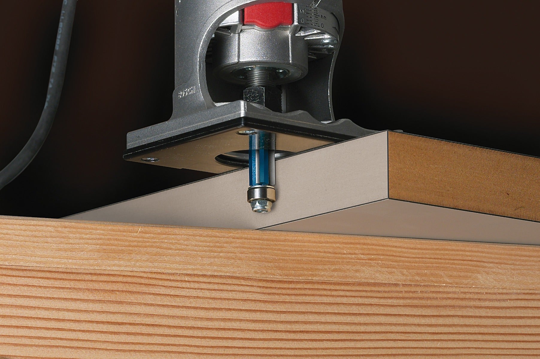 Bosch 3/16 in. Carbide Tipped 1-Flute Overhang Cutoff Bit