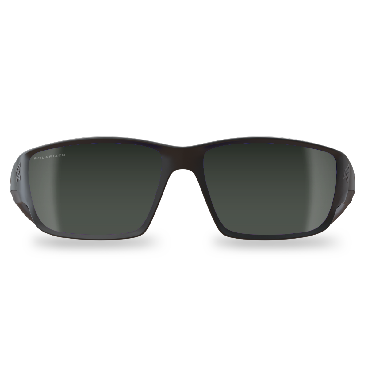 Edge Eyewear Kazbek Safety Glasses, Black Frame, Polarized G-15 Silver Mirror Lens TSK21-G15-7