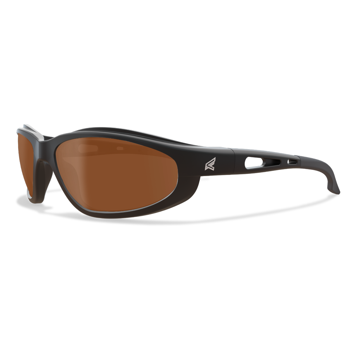 Edge Eyewear Dakura Safety Glasses, Black Frame, Polarized Copper Driving Lens TSM215