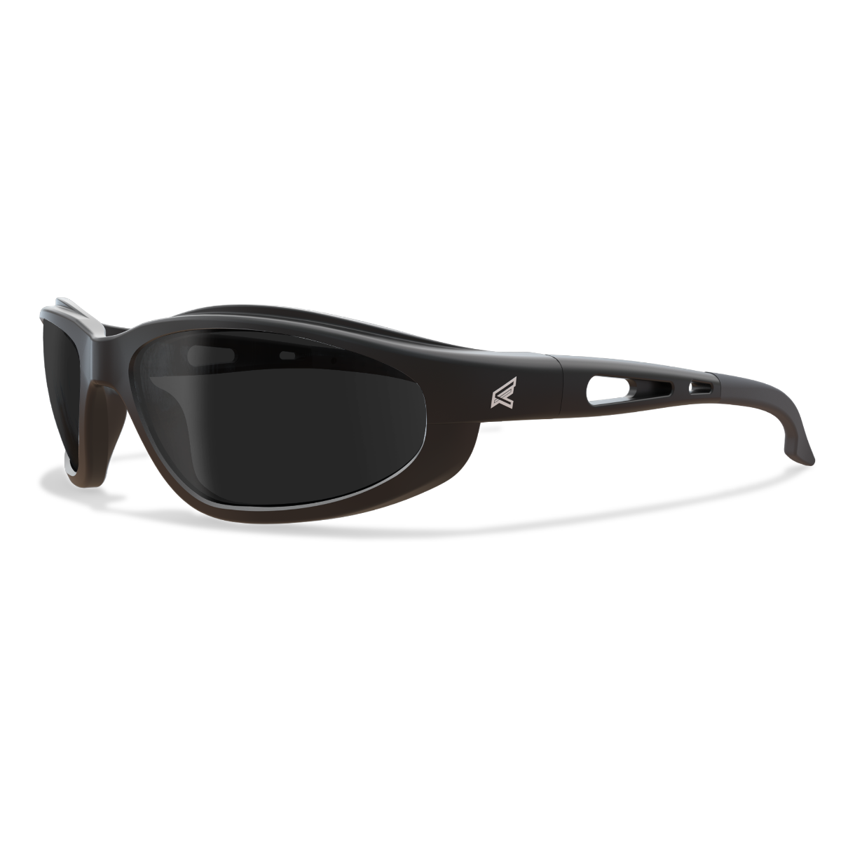 Edge Eyewear Dakura Safety Glasses, Black Frame, Polarized Smoke Lens TSM216