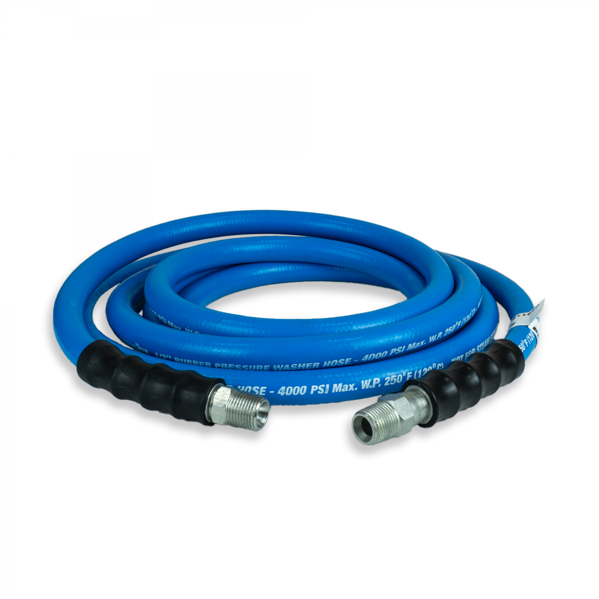 Blubird Blu Shield Tough Tek 1/2" X 15' Rubber Pressure Washing Hose TTPW1215-NM