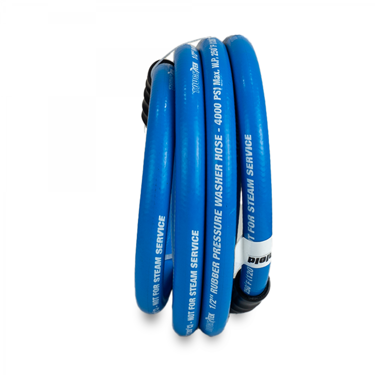 Blubird Blu Shield Tough Tek 1/2" X 15' Rubber Pressure Washing Hose TTPW1215-NM