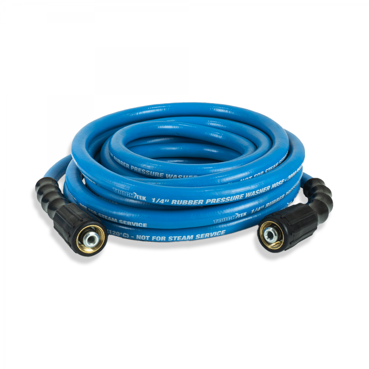 Blubird Blu Shield Tough Tek 1/4" X 25' Rubber Pressure Washing Hose with M22 Fittings Non Marking TTPW1425-NM