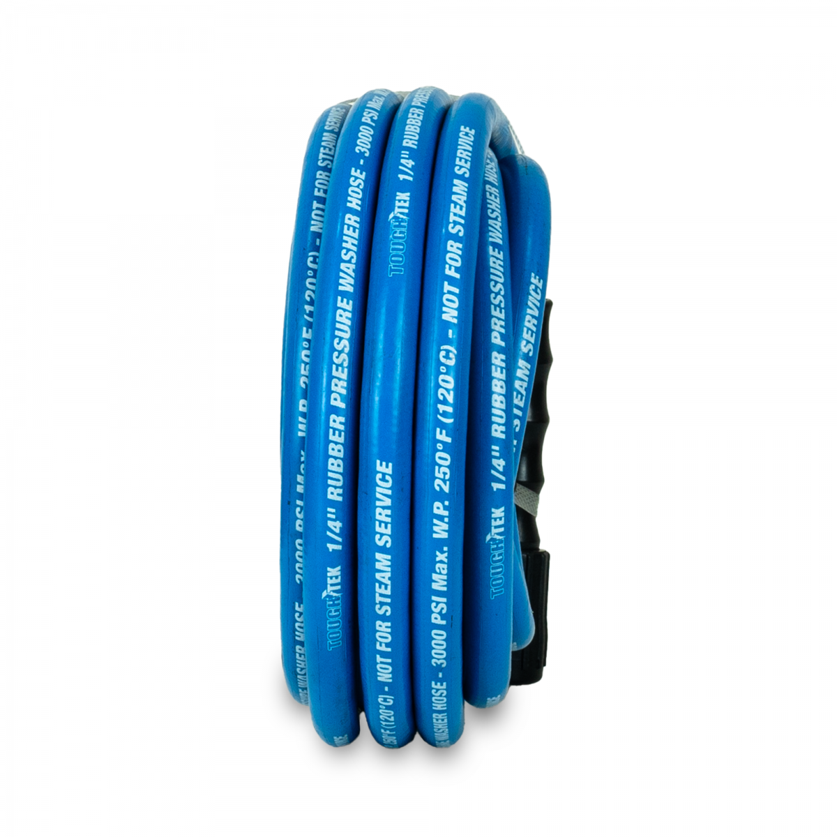 Blubird Blu Shield Tough Tek 1/4" X 25' Rubber Pressure Washing Hose with M22 Fittings Non Marking TTPW1425-NM