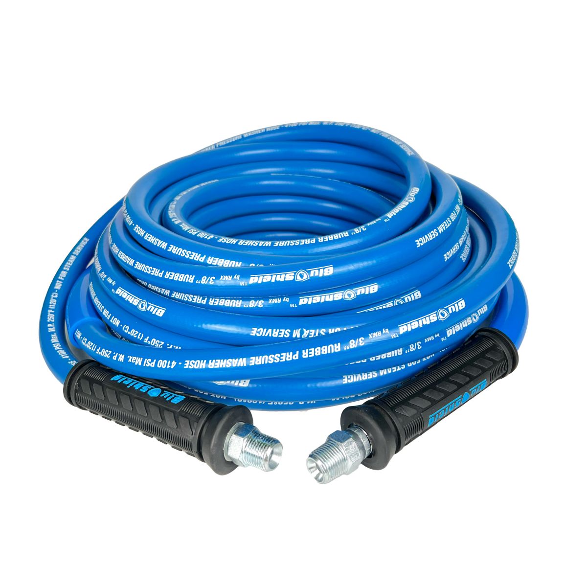 Blubird Blu Shield Tough Tek 3/8" X 50' Rubber Pressure Washing Hose TTPW3850-NM
