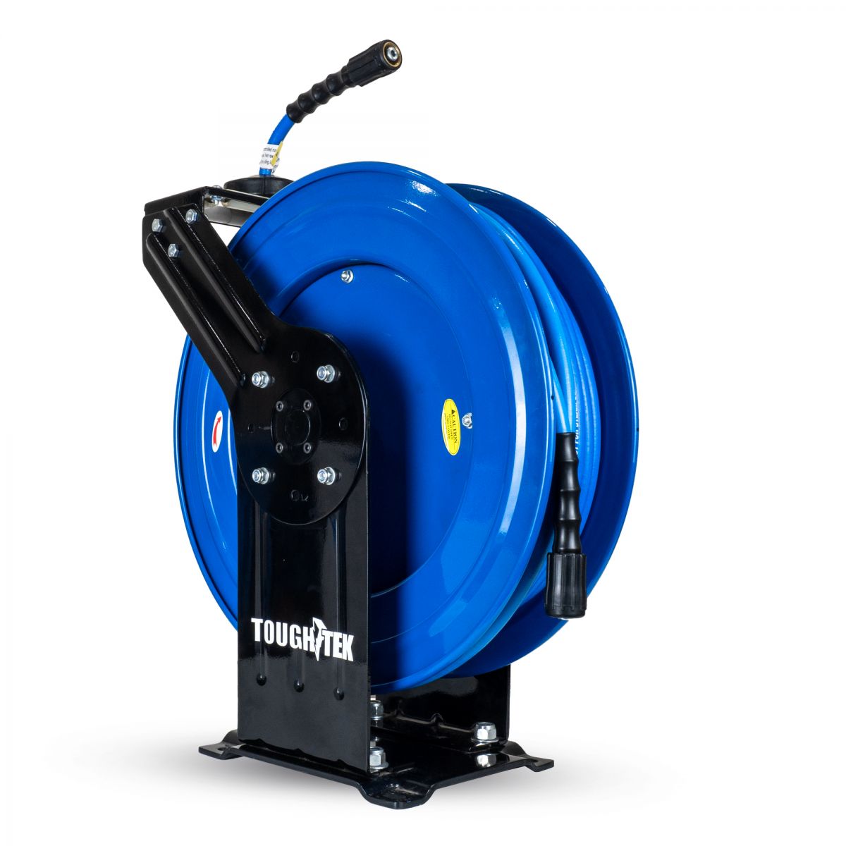 Blubird Blu Shield Tough Tek 1/4" X 100' Pressure Washing Single Arm Heavy Duty Hose Reel w/ 6' Lead-in-Hose TTPWR14100-NM
