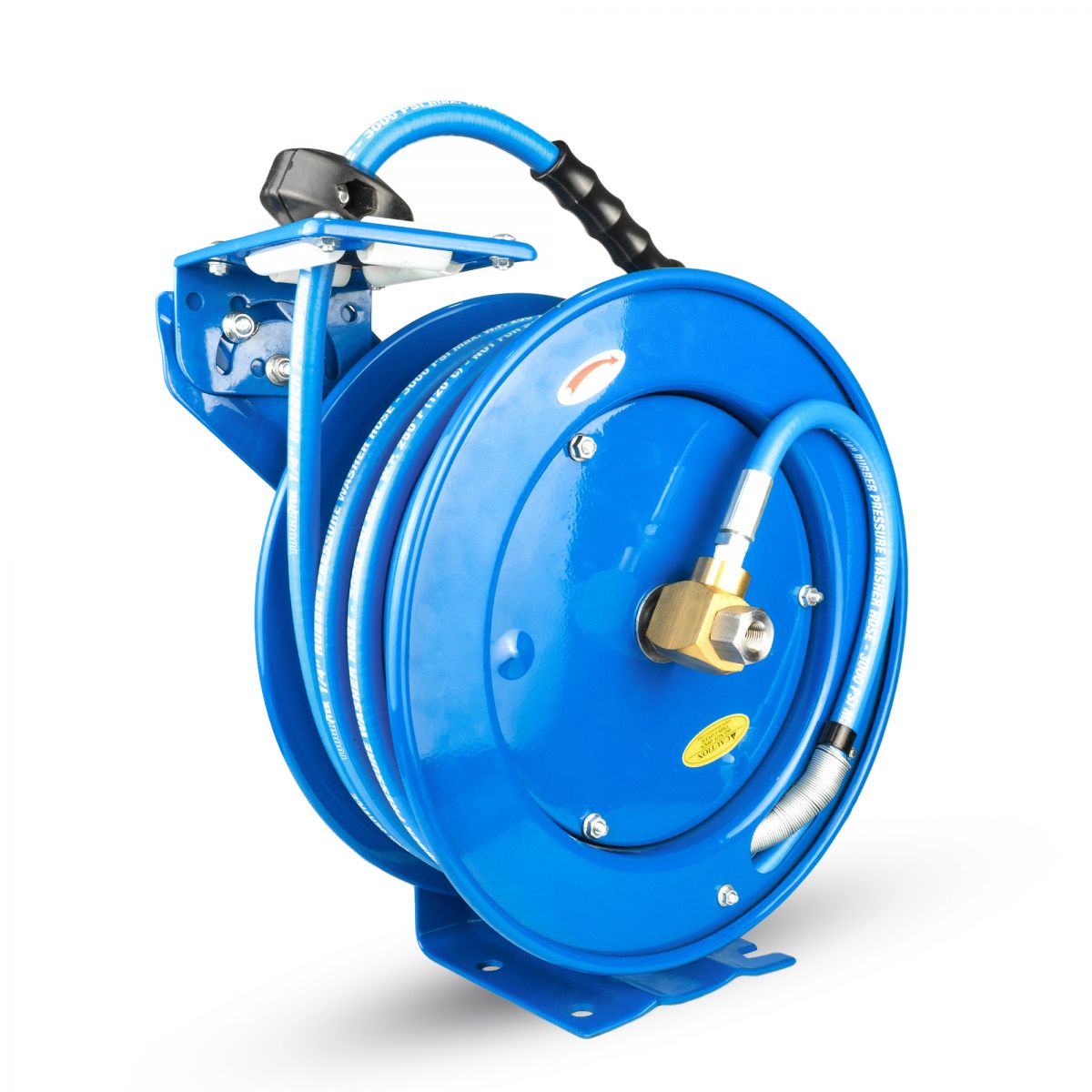 Blubird Blu Shield Tough Tek 1/4" X 50' Pressure Washing Hose Reel  w/ 6' Lead-in-Hose TTPWR1450-NM