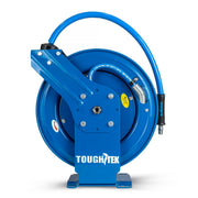 Blu Shield Tough Tek 3/8" X 50' Rubber Pressure Washing Dual Arm Hose Reel w/ 6' Lead-in-Hose