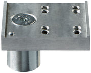 Top view of Bessey TW28A-STC mounting plate for 28mm welding tables with multiple threaded holes