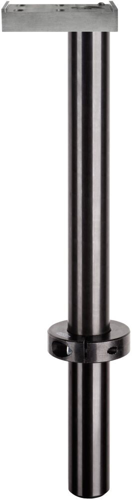 Tall clamping post with a mounting plate on top and a circular locking collar for securing to the 28mm welding table system