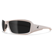 Edge Eyewear Brazeau Safety Glasses, White Frame, Polarized Smoke Lens TXB246