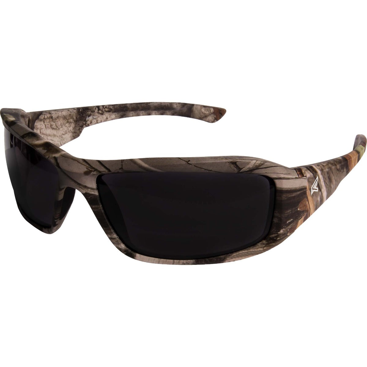 Edge Eyewear Brazeau Safety Glasses, Forest Camo Frame, Polarized Smoke Lens TXB216CF
