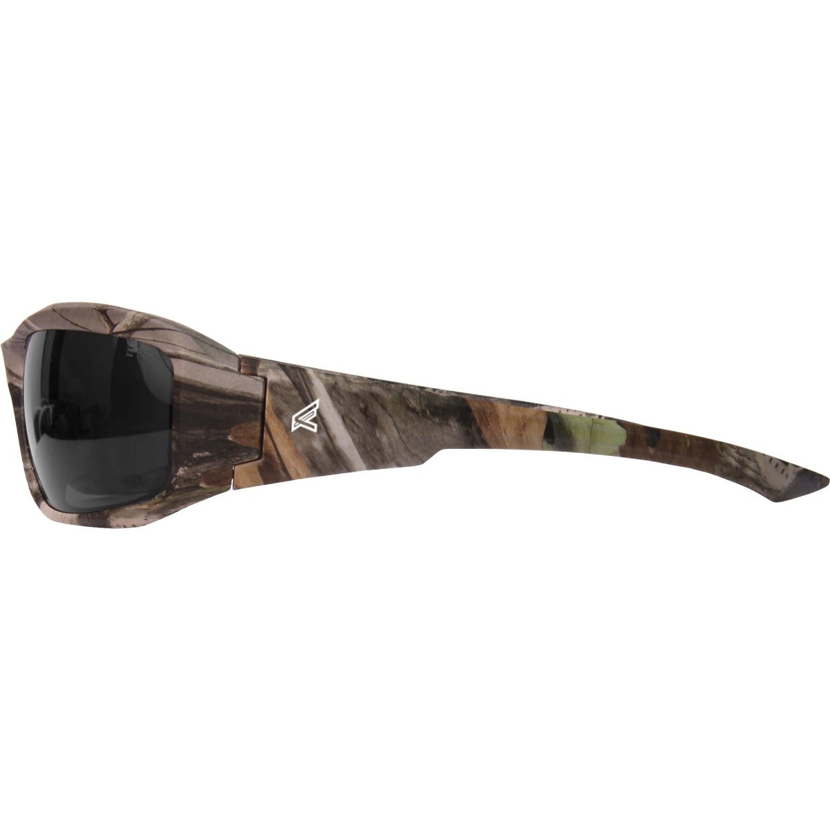 Edge Eyewear Brazeau Safety Glasses, Forest Camo Frame, Polarized Smoke Lens TXB216CF
