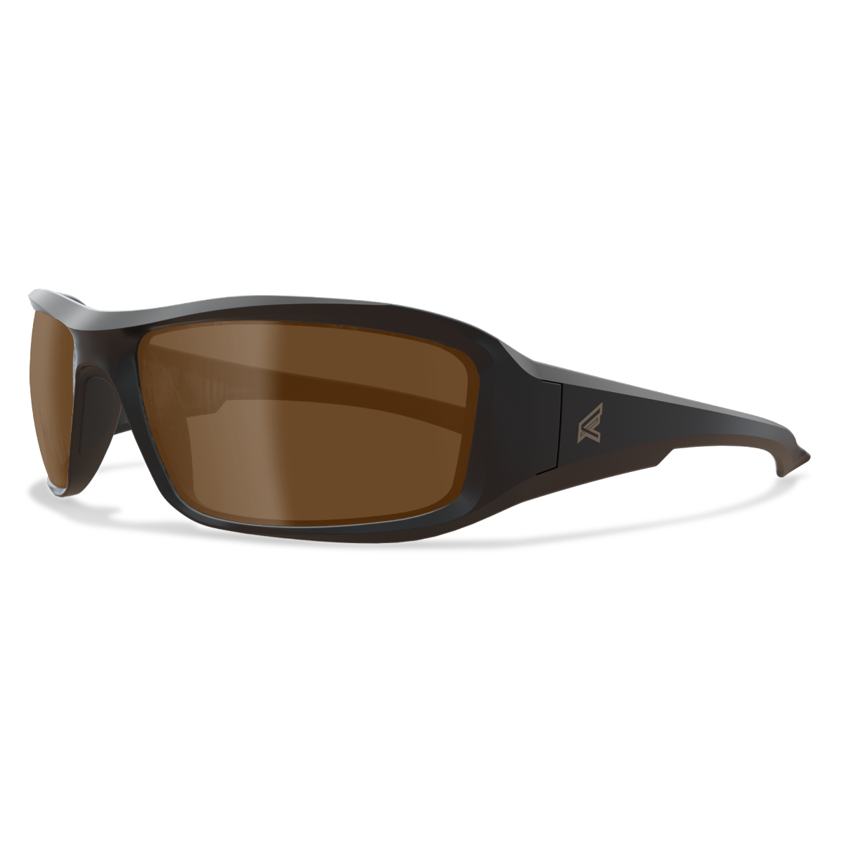 Edge Eyewear Brazeau Safety Glasses, Black Frame, Polarized Copper Driving Lens TXB235