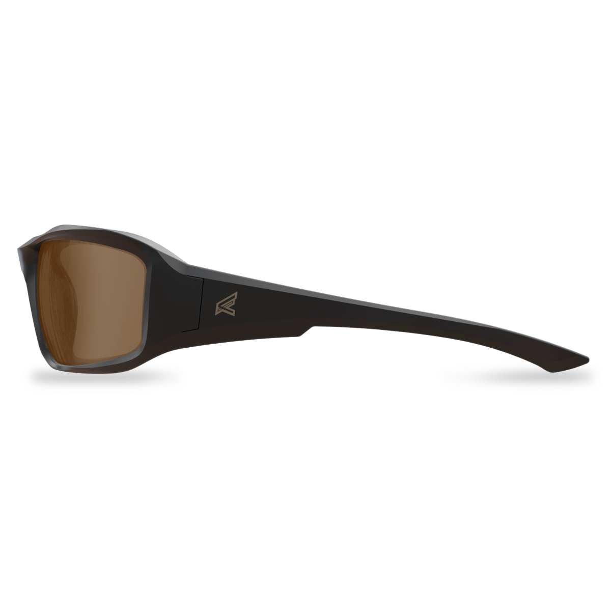 Edge Eyewear Brazeau Safety Glasses, Black Frame, Polarized Copper Driving Lens TXB235