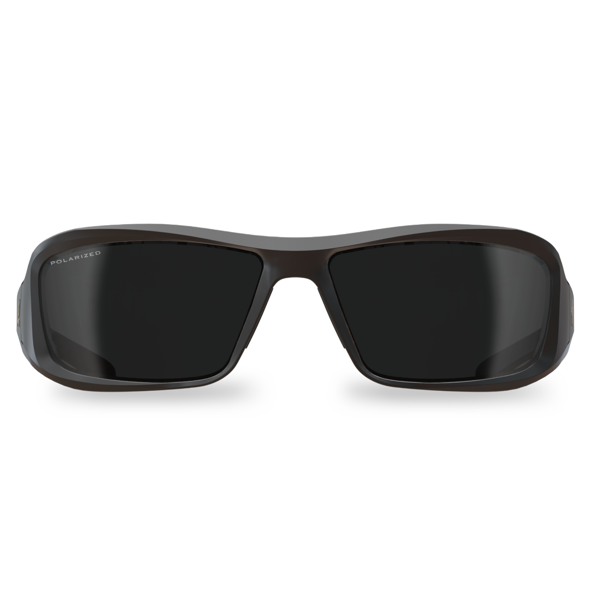 Edge Eyewear Brazeau Safety Glasses, Black Frame, Polarized Smoke Lens TXB236