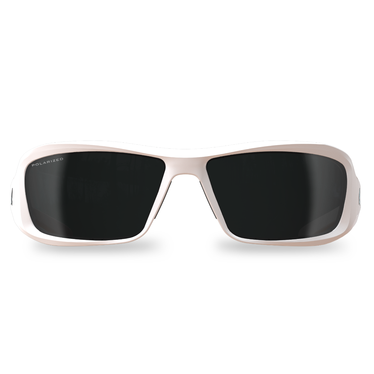 Edge Eyewear Brazeau Safety Glasses, White Frame, Polarized Smoke Lens TXB246