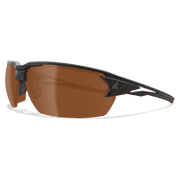 Edge Eyewear Pumori Safety Glasses, Black Frame, Polarized Copper Driving Lens TXP415