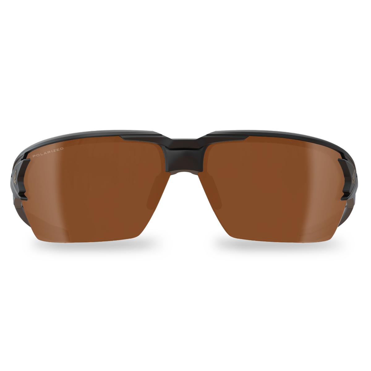 Edge Eyewear Pumori Safety Glasses, Black Frame, Polarized Copper Driving Lens TXP415