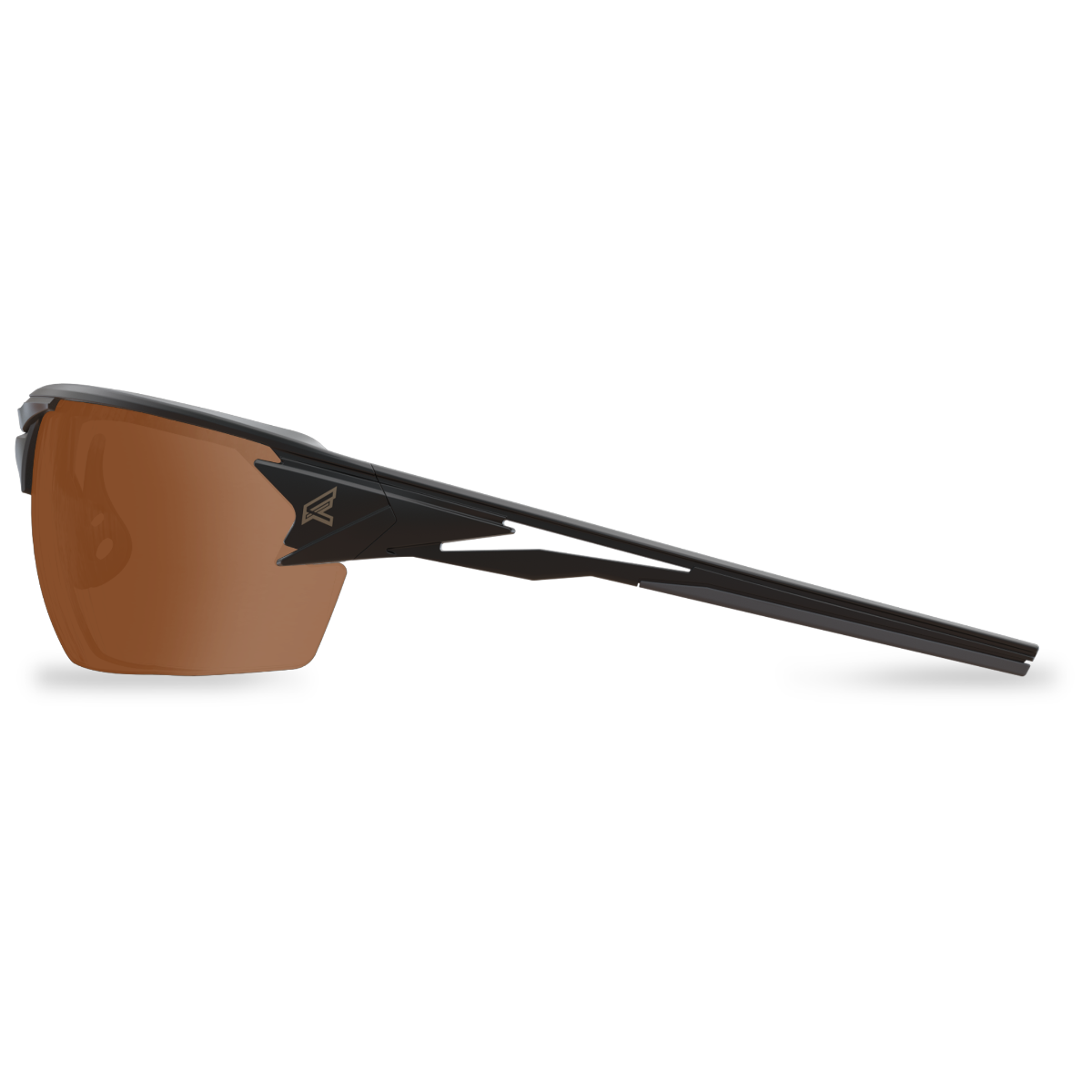 Edge Eyewear Pumori Safety Glasses, Black Frame, Polarized Copper Driving Lens TXP415