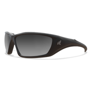 Edge Eyewear Robson Safety Glasses, Black Frame, Polarized G-15 Silver Mirror Lens TXR41-G15-7